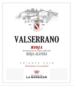 Valserrano, Vinedos y Bodegas de la Marquesa, Rioja DOCa, Valserrano Crianza